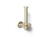 KOHLER K-14444 Purist Vertical toilet paper holder, vibrant french gold