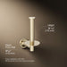 KOHLER K-14444 Purist Vertical toilet paper holder, vibrant french gold - view 5