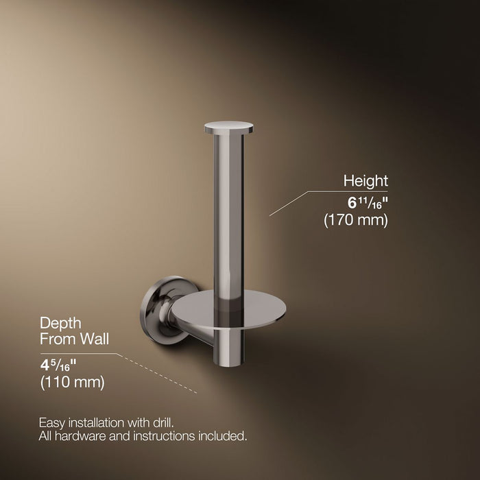 KOHLER K-14444 Purist Vertical toilet paper holder