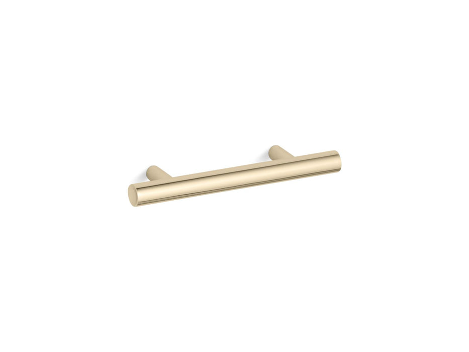 KOHLER K-14485 Purist 3" cabinet pull, vibrant french gold