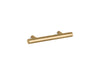 KOHLER K-14485 Purist 3" cabinet pull, vibrant moderne brushed gold