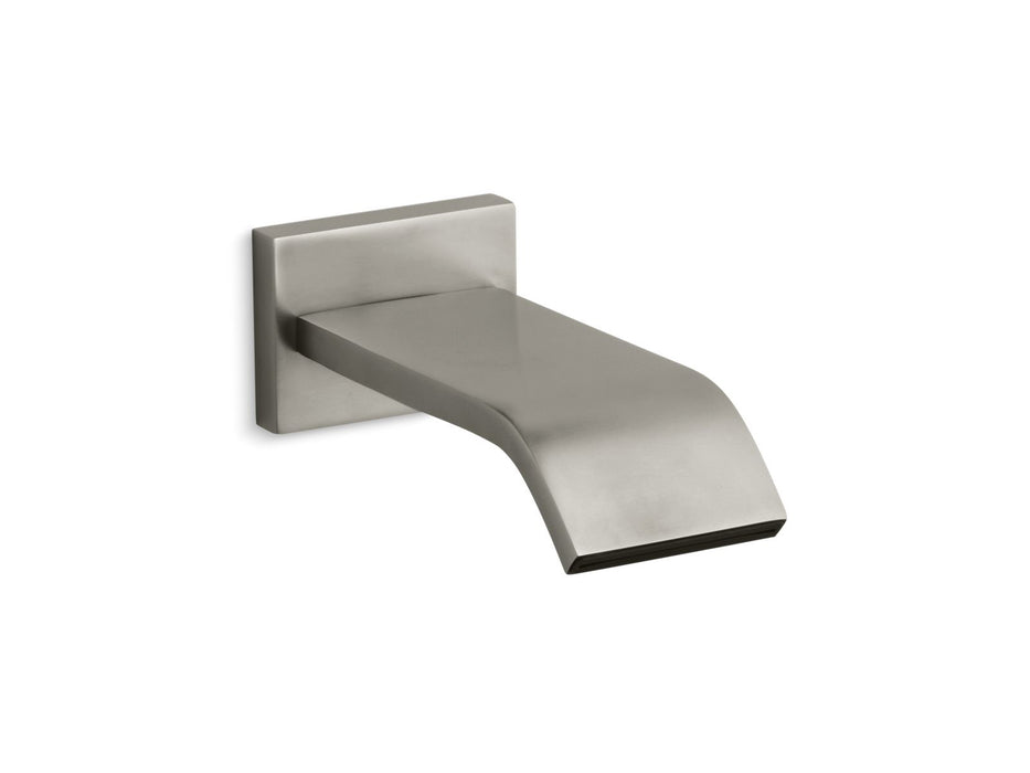 KOHLER K-14676 Loure Wall-mount bath spout, vibrant brushed nickel