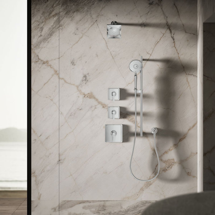KOHLER K-14786 Loure Single-function Showerhead, 2.5 GPM, polished chrome - view 3