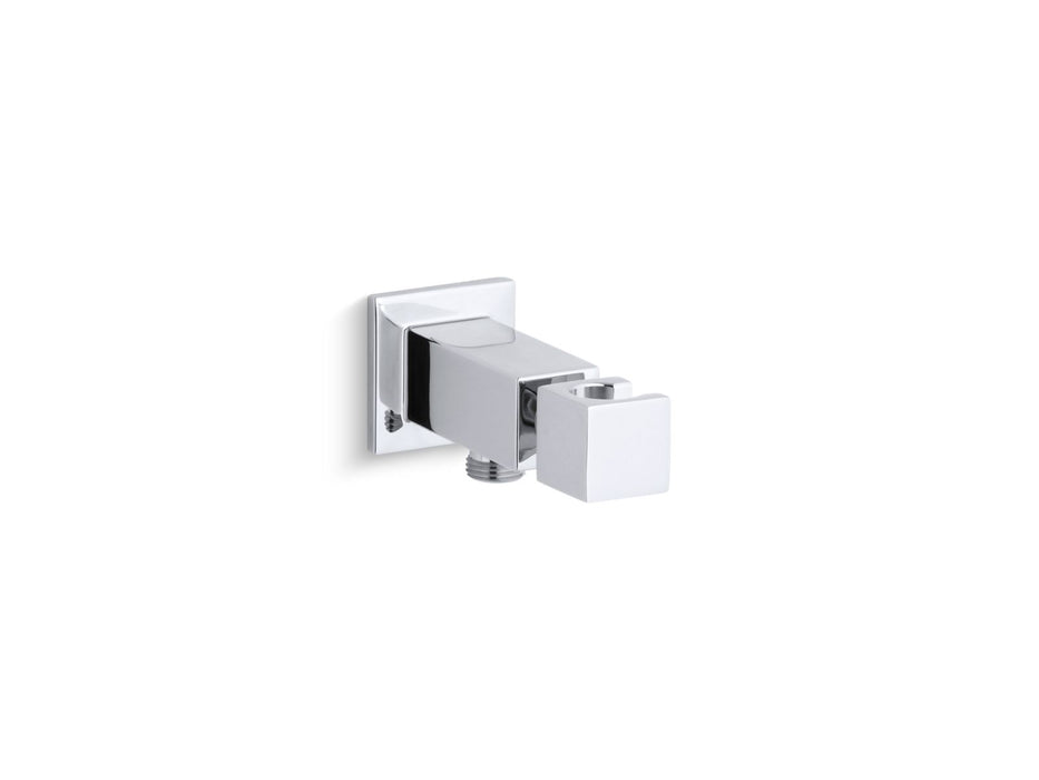 KOHLER K-14791 Loure Wall-mount handshower holder with supply elbow, polished chrome