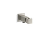 KOHLER K-14791 Loure Wall-mount handshower holder with supply elbow, vibrant brushed nickel