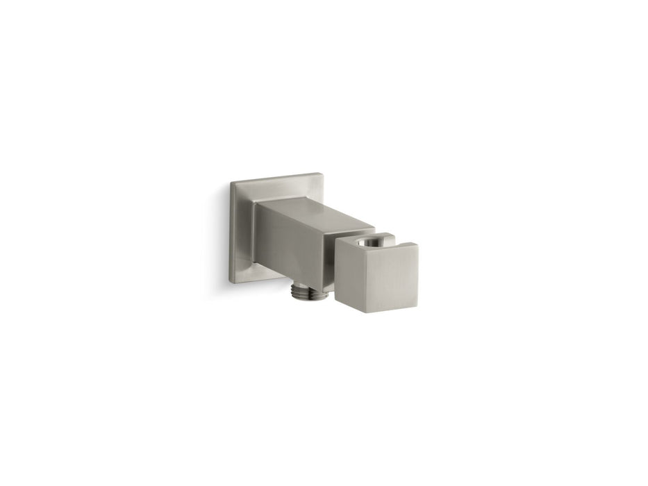 KOHLER K-14791 Loure Wall-mount handshower holder with supply elbow, vibrant brushed nickel