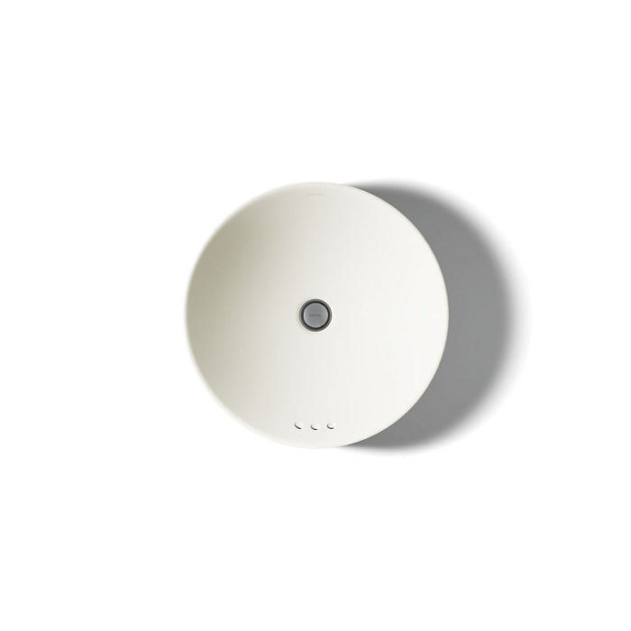 KOHLER K-14800 Vox 16-1/2" round vessel bathroom sink, biscuit - view 3