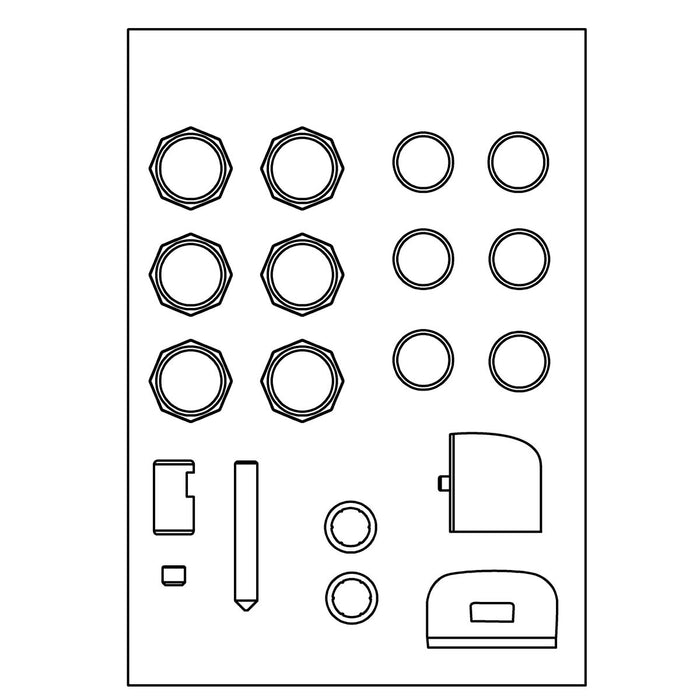 KOHLER K-1511459 Plastic Parts Service Kit, vibrant brushed nickel