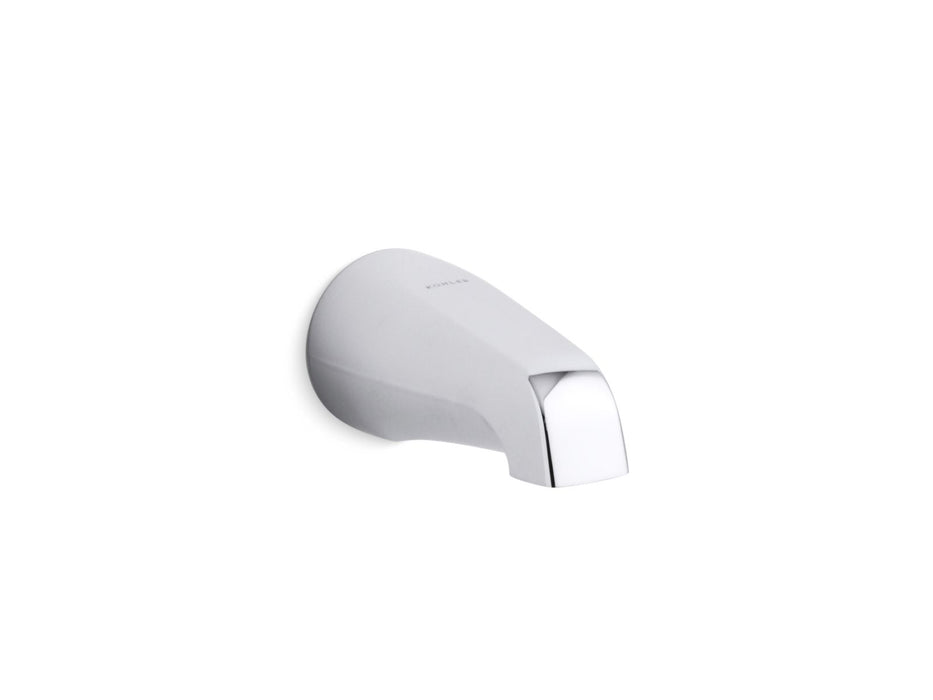 KOHLER K-15135-S Coralais Wall-mount bath spout, 4-7/8", slip-fit connection, polished chrome