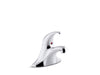 KOHLER K-15583-4RA Coralais Single-handle centerset bathroom sink faucet with pop-up drain, 0.5 gpm vandal-resistant...