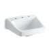 KOHLER K-1724-0 K-1724 Chesapeake 19-1/4" x 17-1/4" Wall-mount/concealed Arm Carrier Bathroom Sink with 8" Widespread...