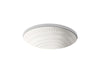 KOHLER K-17889-RL Derring 19-1/2" oval undermount bathroom sink, translucent white
