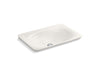 KOHLER K-17916-RL Derring Carillon 21" rectangular drop-in bathroom sink, no overflow, translucent white
