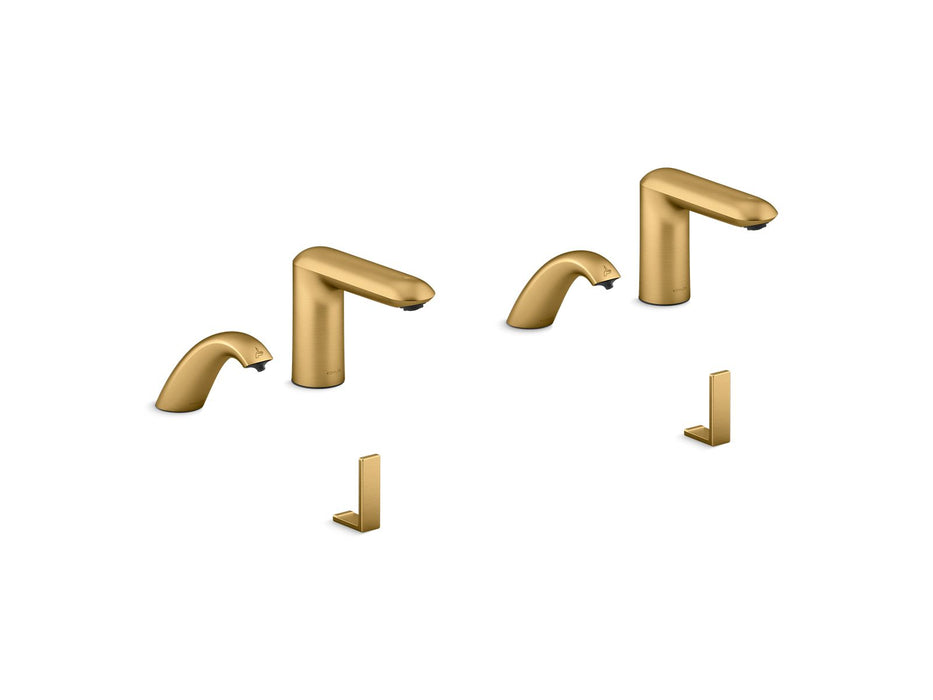KOHLER K-181030-BK1 Kumin Curve Touchless lavatory faucets and soap dispensers for Constellation lavatory system, 0.5...