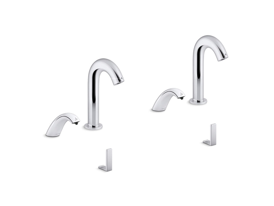 KOHLER K-181032-BB1 Oblo Curve Touchless lavatory faucets and soap dispensers for Constellation lavatory system, 0.5 gpm,...