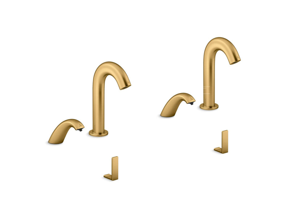 KOHLER K-181032-BB1 Oblo Curve Touchless lavatory faucets and soap dispensers for Constellation lavatory system, 0.5 gpm,...