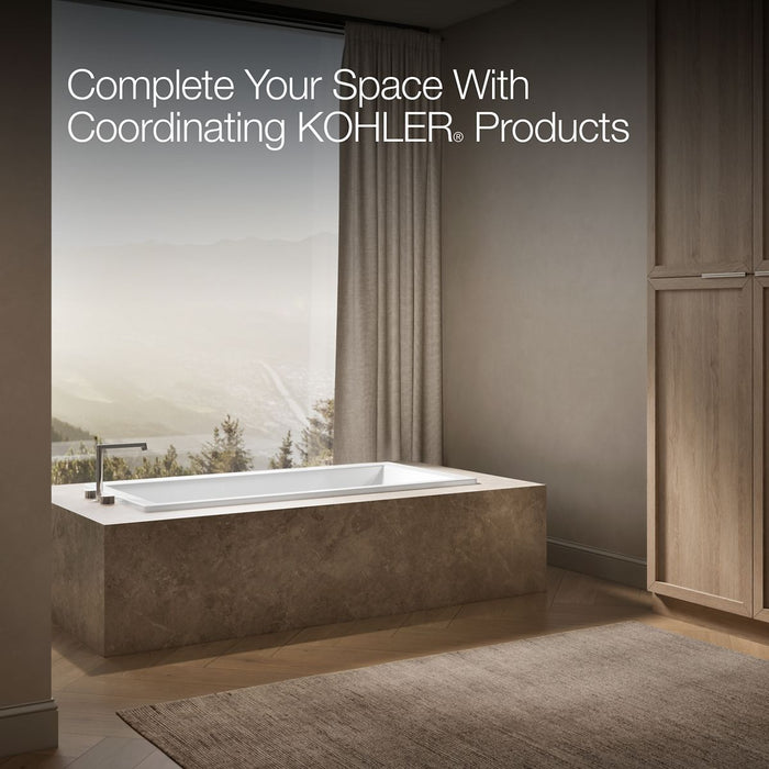 KOHLER K-1821 Underscore 66" x 32" drop-in bath, white - view 2