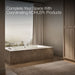 KOHLER K-1821-W1 Underscore 66" x 32" drop-in bath with Bask heated surface, biscuit - view 2