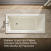 KOHLER K-1822-JH Underscore 66" x 32" drop-in heated whirlpool bath, biscuit - view 5