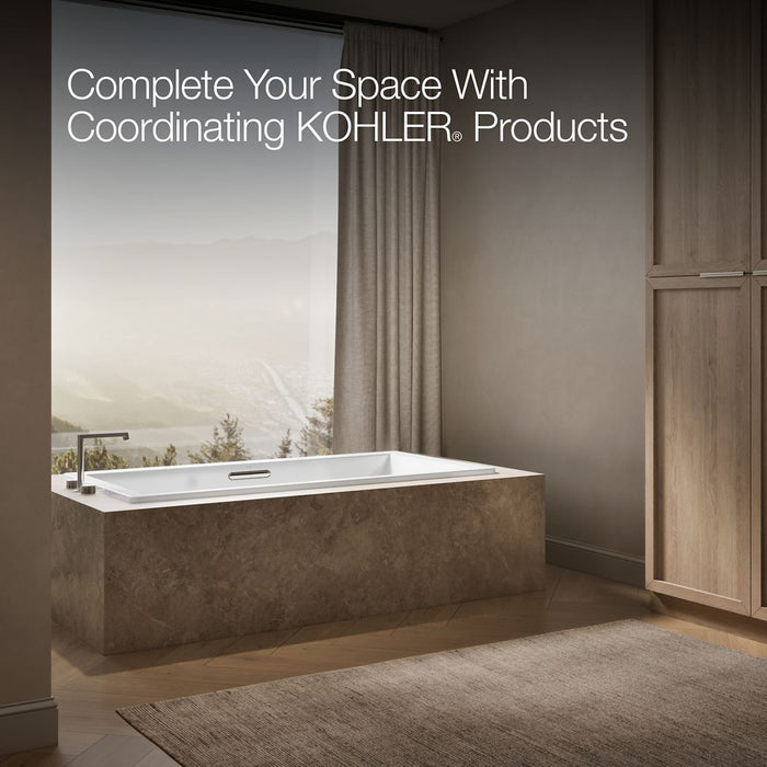 KOHLER K-1834-W1 Underscore 72" x 36" drop-in bath with Bask heated surface