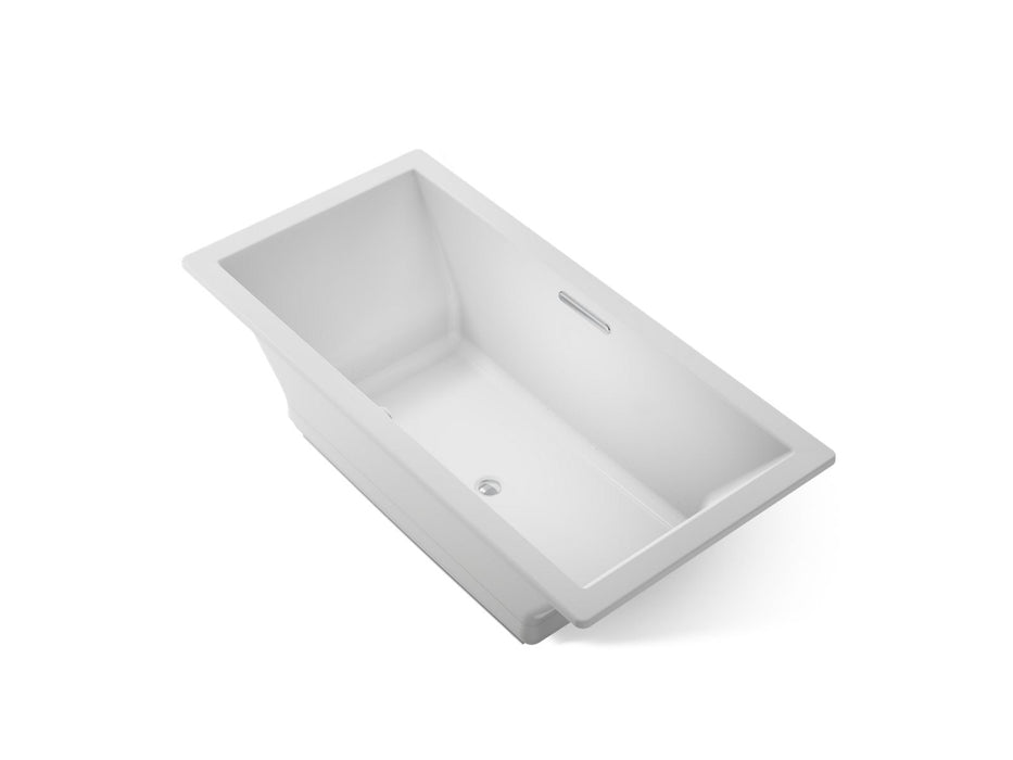 KOHLER K-1835-GH Underscore 72" x 36" drop-in Heated BubbleMassage air bath, ice grey