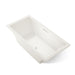 KOHLER K-1835-GHW Underscore 72" x 36" drop-in Heated BubbleMassage air bath with Bask heated surface, biscuit