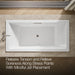 KOHLER K-1835-JH Underscore 72" x 36" drop-in heated whirlpool bath, white - view 5