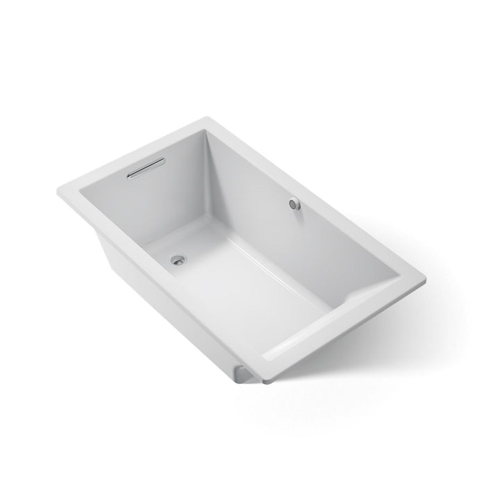KOHLER K-1848-W1 Underscore 60" x 36" drop-in bath with Bask heated surface, ice grey - view 4