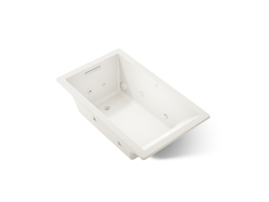 KOHLER K-1849-JH Underscore 60" x 36" drop-in heated whirlpool bath, biscuit