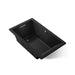 KOHLER K-1849-XHGH Underscore 60" x 36" drop-in Heated BubbleMassage air bath with whirlpool, black black