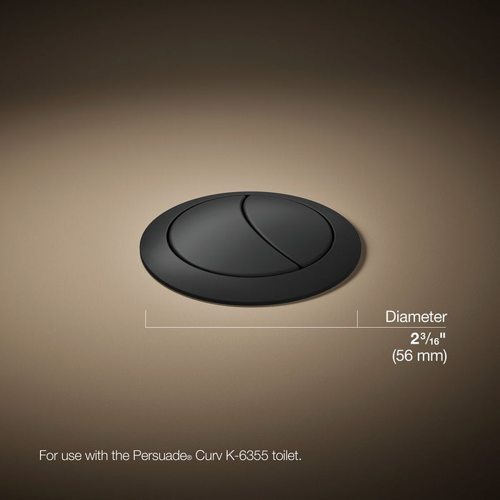KOHLER K-186 Persuade Dual-flush actuator, matte black - view 4