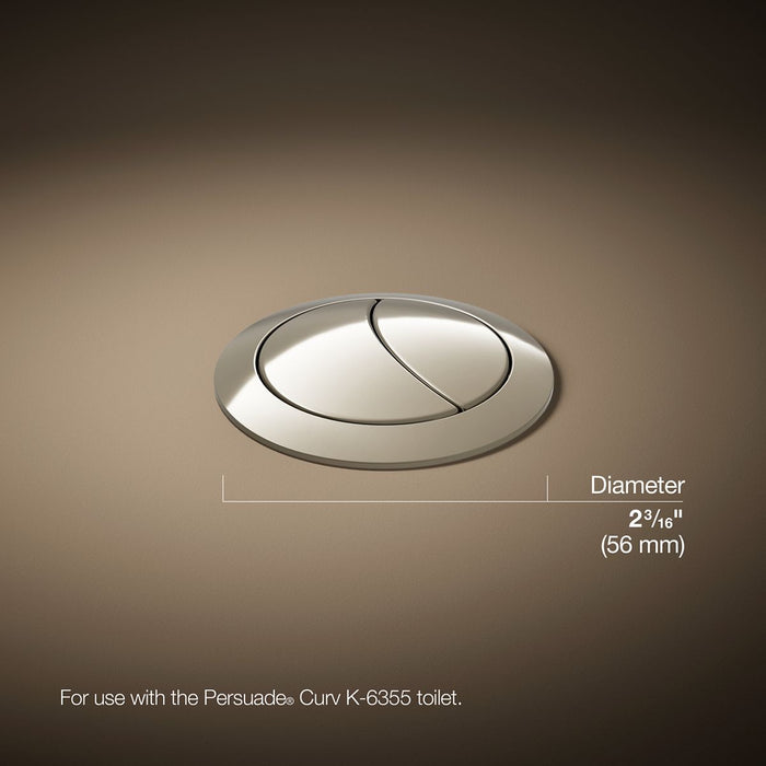 KOHLER K-186 Persuade Dual-flush actuator, vibrant polished nickel - view 4