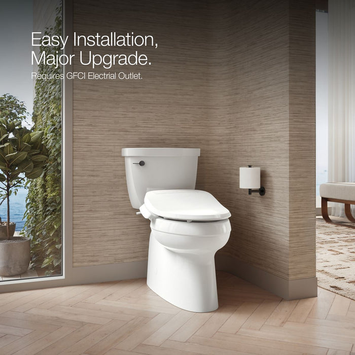 KOHLER K-18751-0 K-18751 PureWash E525 Elongated Bidet Toilet Seat