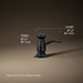 3/4 view of product with dimensions