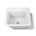 KOHLER K-19017-2 Glen Falls 25" top-/undermount single-bowl utility sink, white - view 4