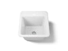 KOHLER K-19022-1 Park Falls 21" top-/undermount single-bowl utility sink, white