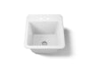 KOHLER K-19022-2 Park Falls 21" top-/undermount single-bowl utility sink, white