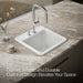 KOHLER K-19022-2 Park Falls 21" top-/undermount single-bowl utility sink, white - view 3