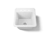 KOHLER K-19022-3 Park Falls 21" top-/undermount single-bowl utility sink, white