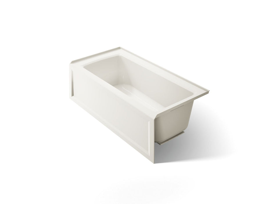 KOHLER K-1946-RA Archer 60" x 30" alcove bath right drain, biscuit