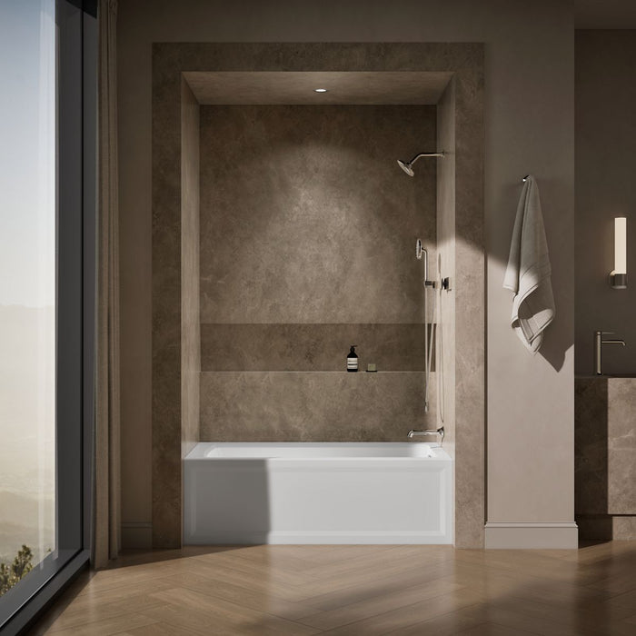 KOHLER K-1946-RA Archer 60" x 30" alcove bath right drain, white - view 4