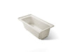 KOHLER K-1946-RW Archer 60" x 30" alcove bath with Bask heated surface, right drain, biscuit