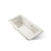 KOHLER K-1946-W1 Archer 60" x 30" drop-in bath with Bask heated surface, biscuit