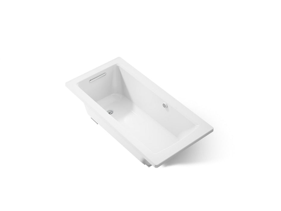 KOHLER K-1946-W1 Archer 60" x 30" drop-in bath with Bask heated surface, white