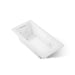 KOHLER K-1947 Archer 60" x 30" drop-in whirlpool bath, white