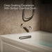 KOHLER K-1947-GHLA Archer 60" x 30" alcove Heated BubbleMassage air bath, left drain, biscuit - view 4