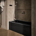 KOHLER K-1947-GHLA Archer 60" x 30" alcove Heated BubbleMassage air bath, left drain, black black - view 3