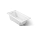 KOHLER K-1947-GHLF Archer 60" x 30" alcove Heated BubbleMassage air bath, left drain, white
