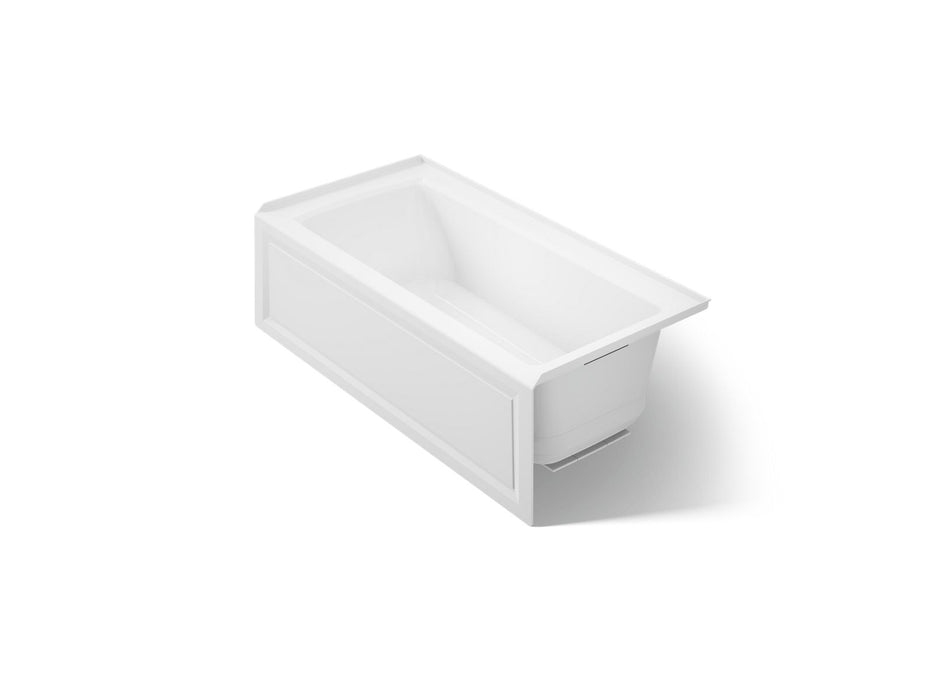 KOHLER K-1947-GHRA Archer 60" x 30" alcove Heated BubbleMassage air bath, right drain, white