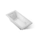 KOHLER K-1947-H Archer 60" x 30" drop-in whirlpool bath with heat and ComForte Depth design, ice grey